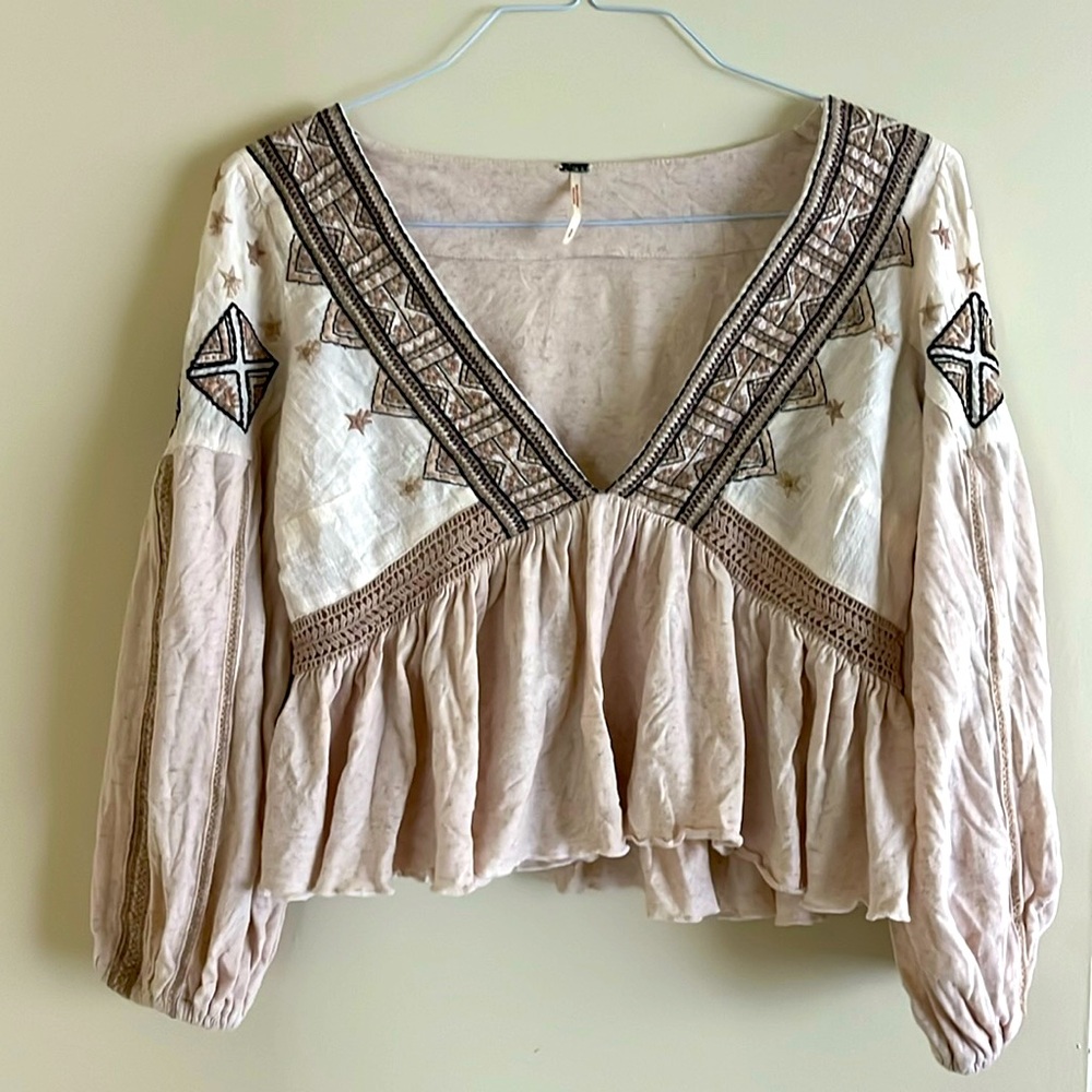 Pink Free People Top